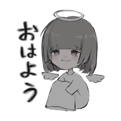 天使と兎 Lineスタンプ Amaru